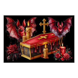 Póster Morcegos Vampiros