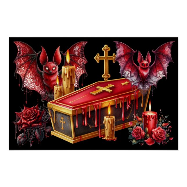 Póster Morcegos Vampiros (Frente)