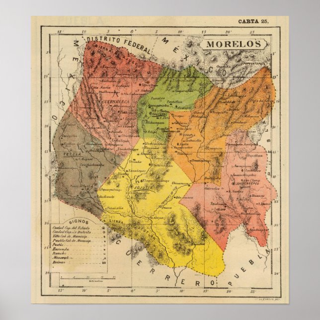 Poster Morelos, México (Frente)