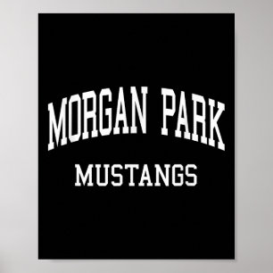 Poster Morgan Park Segundo grau Hs Chicago Il Esportes Re