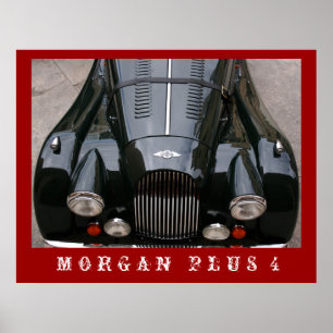 Póster Morgan Plus 4 - Carro Clássico
