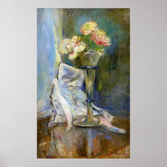 Poster Morisot - Anêmonas Rosas (Frente)