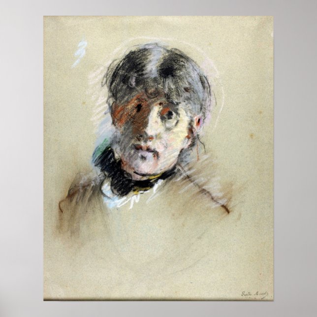Poster Morisot - autorretrato 1885 (Frente)