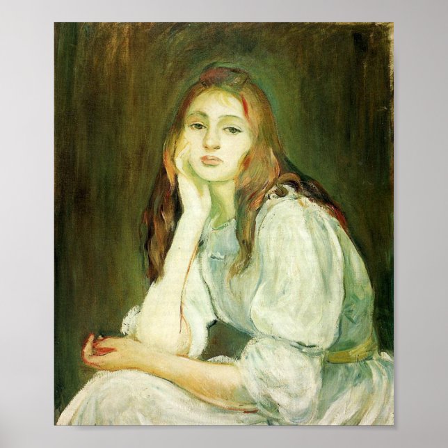 Poster morisot_julie_daydreaming_1894 (Frente)