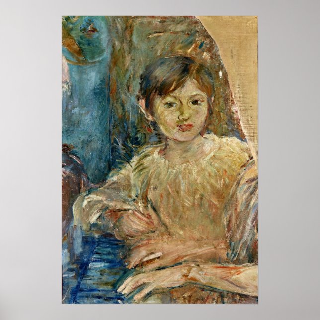 Poster Morisot - Julie Manet Ouvindo 1888 (Frente)