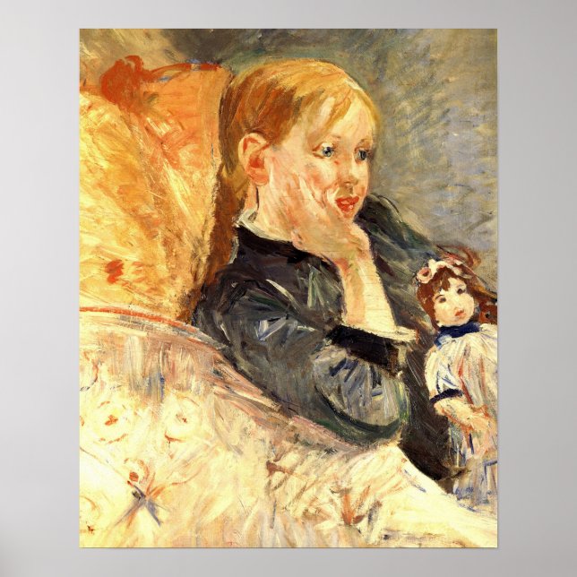 Poster Morisot - Menina Com Boneca 1886 (Frente)