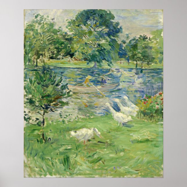 Poster Morisot - Menina Em Um Barco 1889 (Frente)