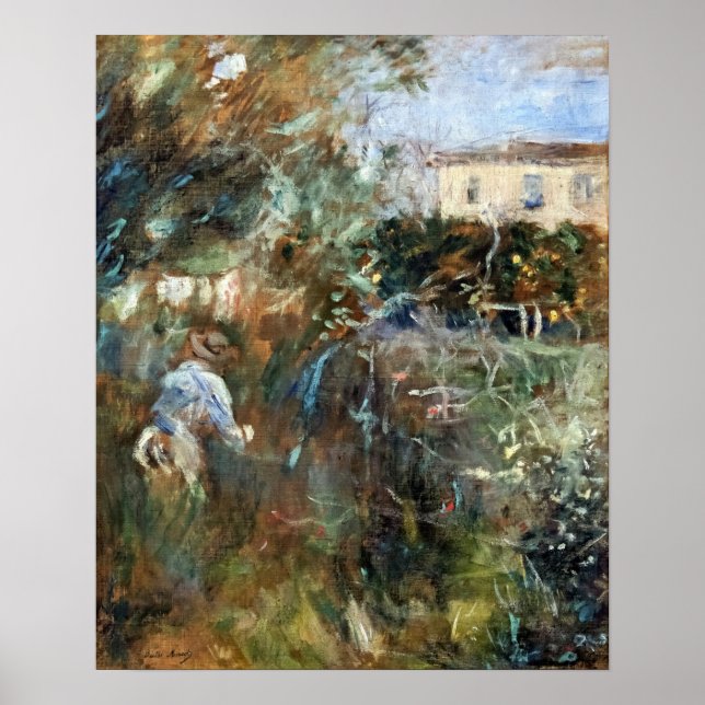 Poster Morisot - Mulher No Jardim 1882 (Frente)