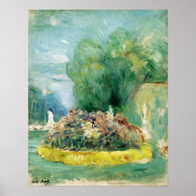 Poster Morisot - Parque Fontainebleau 1893 (Frente)