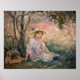 Poster Morisot - Sob A Árvore Laranja 1889