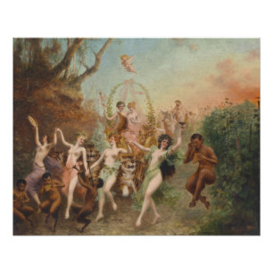 Póster Moritz Stifter Fest der Faune und Nymphen Glossy