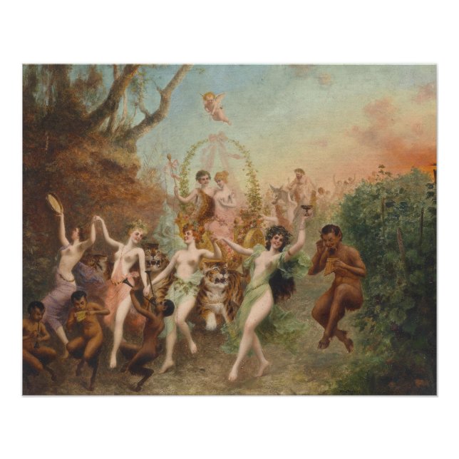 Póster Moritz Stifter Fest der Faune und Nymphen Glossy (Frente)