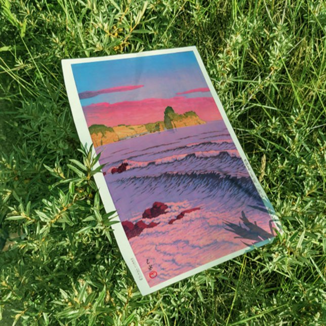 Poster Morning Sea-at-Shiribeshi-by-Kawase-Hasui (Criador carregado)