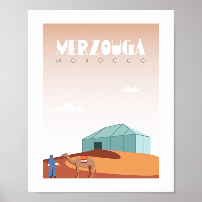 Poster Morocco de Merzouga (Frente)