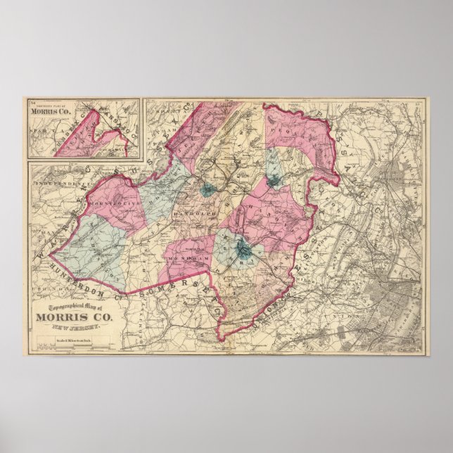 Póster Morris County, NJ (Frente)