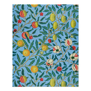 Póster Morris - Quatro Frutas, padrão popular,