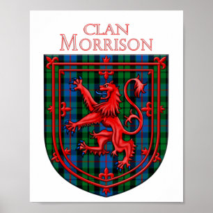 Poster Morrison Tartan Scottish Xadrez Lion Rampant