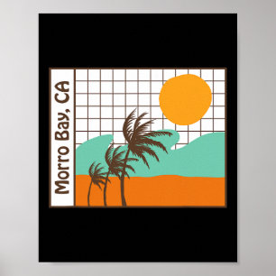 Poster Morro Bay California Beach