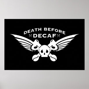 Póster morte antes do decaf