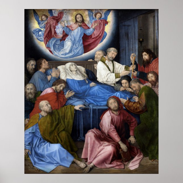 Poster Morte da Virgem - Hugo van der Goes - c1475 (Frente)
