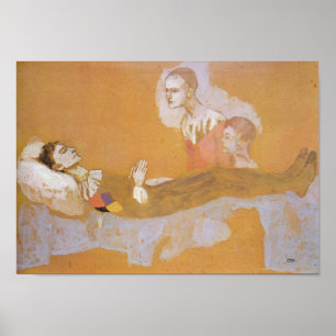 Poster Morte de Harlequin por Pablo Picasso (1906)