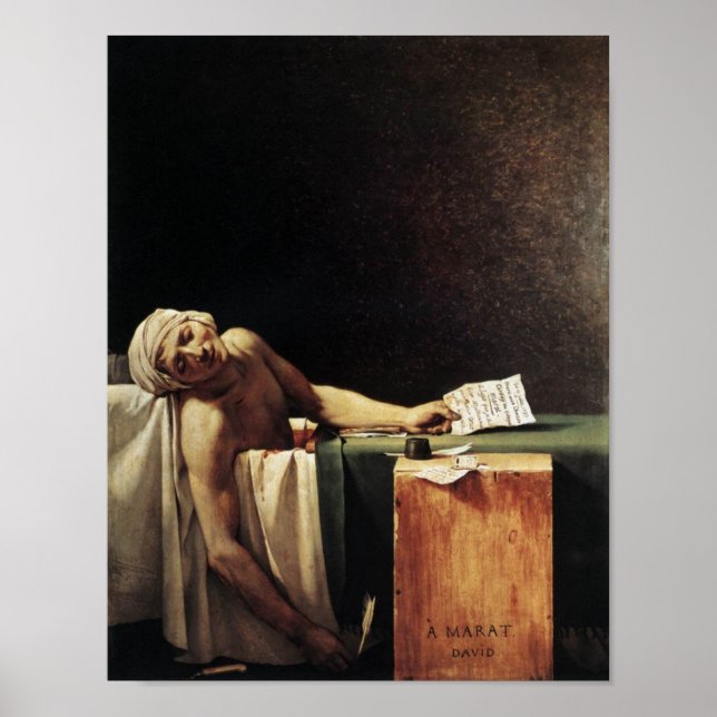 Poster Morte de Marat (Frente)