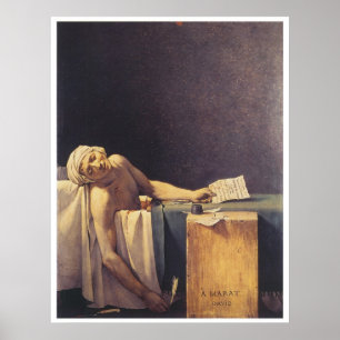 Póster Morte de Marat, 1793