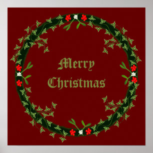 Poster Morte de Natal Gótica Personalizada