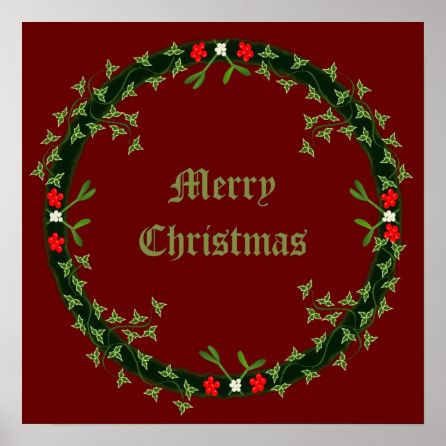 Poster Morte de Natal Gótica Personalizada (Frente)