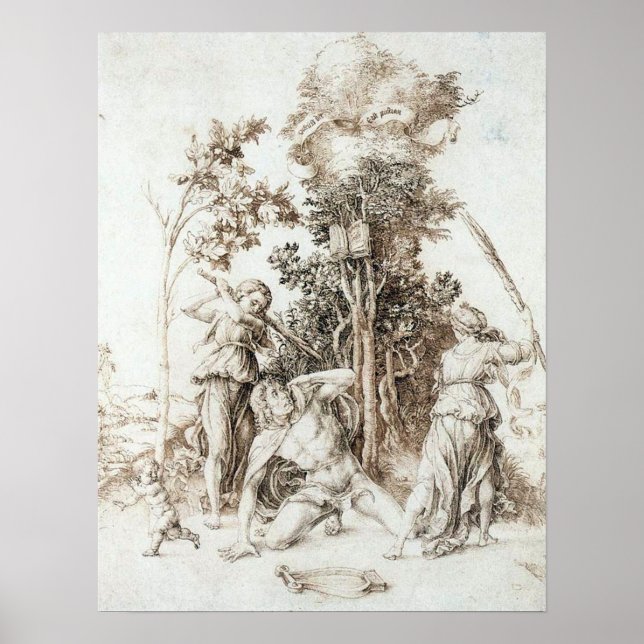Poster Morte de Orfeu - Albrecht Durer - c1497 (Frente)