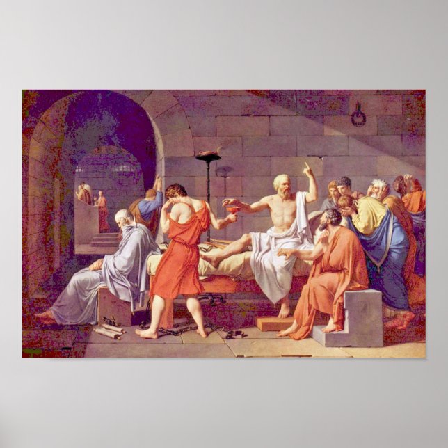 Póster Morte De Sócrates Por David Jacques-Louis (Melhor  (Frente)