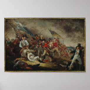 Póster Morte do general Warren na batalha do monte de