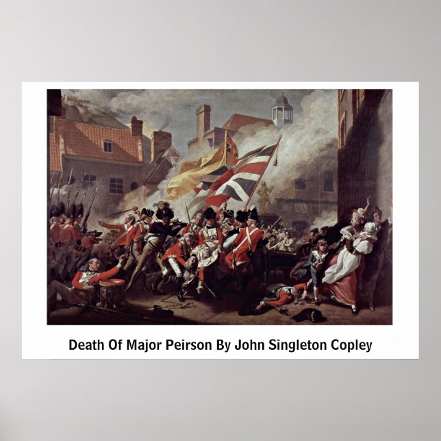 Poster Morte Do Major Peirson Por John Singleton Copley (Frente)