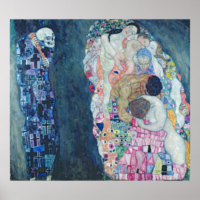 Poster Morte e vida, c.1911 (petróleo na canvas) (Frente)