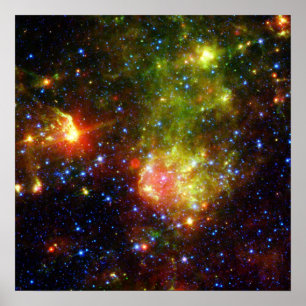 Póster Morte empoeirada da NASA maciça da estrela