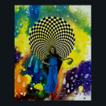 Poster Morte por Michael Moffa<br><div class="desc">Morte da Fantástica Série Mídia Mista de Michael Moffa,  1991. Arte original: copyright universal Michael Moffa.</div>