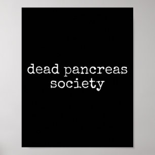 Poster Morto Pancreias Sociedade Engraçada Diabetes Sensi