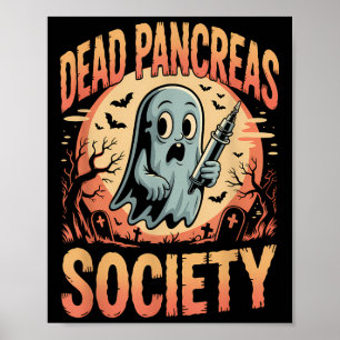 Poster Morto Pancreias Sociedade Engraçada Seringa Fantas