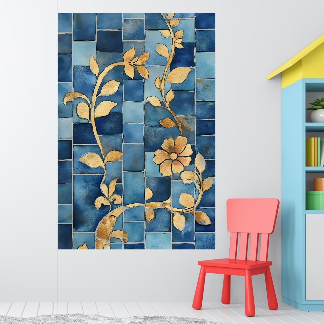 Poster Mosaic reminiscent of traditional Moroccan styles, (Berçário 1)