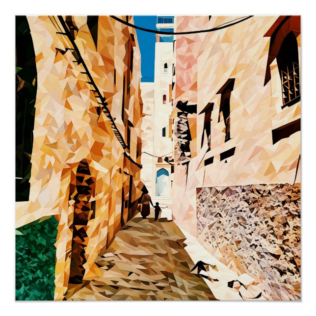 Póster Mosaico Cityscape (Frente)