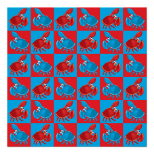 Póster Mosaico de caranguejo