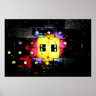 Póster Mosaico de disquete