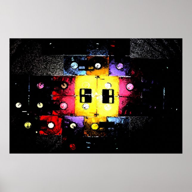 Póster Mosaico de disquete (Frente)