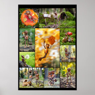 Poster Mosaico de fotos da melhor bolota
