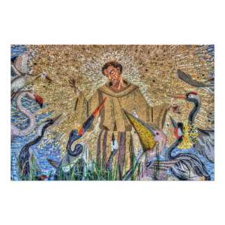 Póster Mosaico de Francisco de Assis