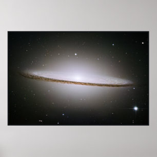 Poster Mosaico de Hubble da galáxia majestosa do Sombrer