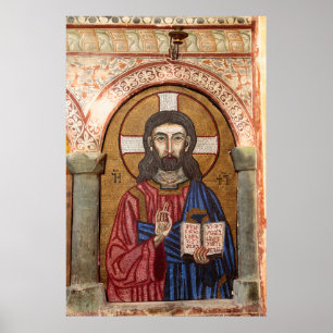 Póster Mosaico de Jesus Antigo