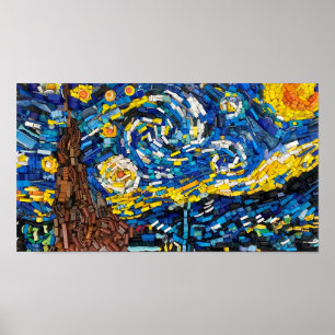 Poster Mosaico de Jogos de Conselhos de Uma Noite Estrela