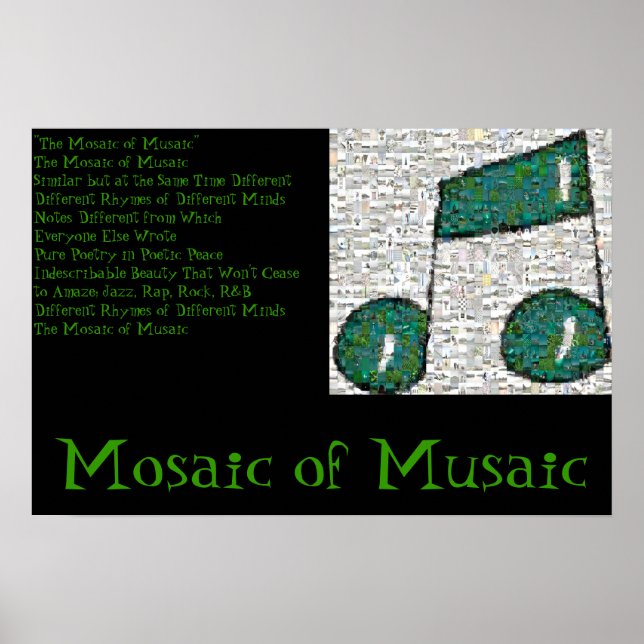 Poster Mosaico de Musaico (Frente)