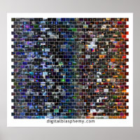 Mosaico do espectro do blasfêmia digital
